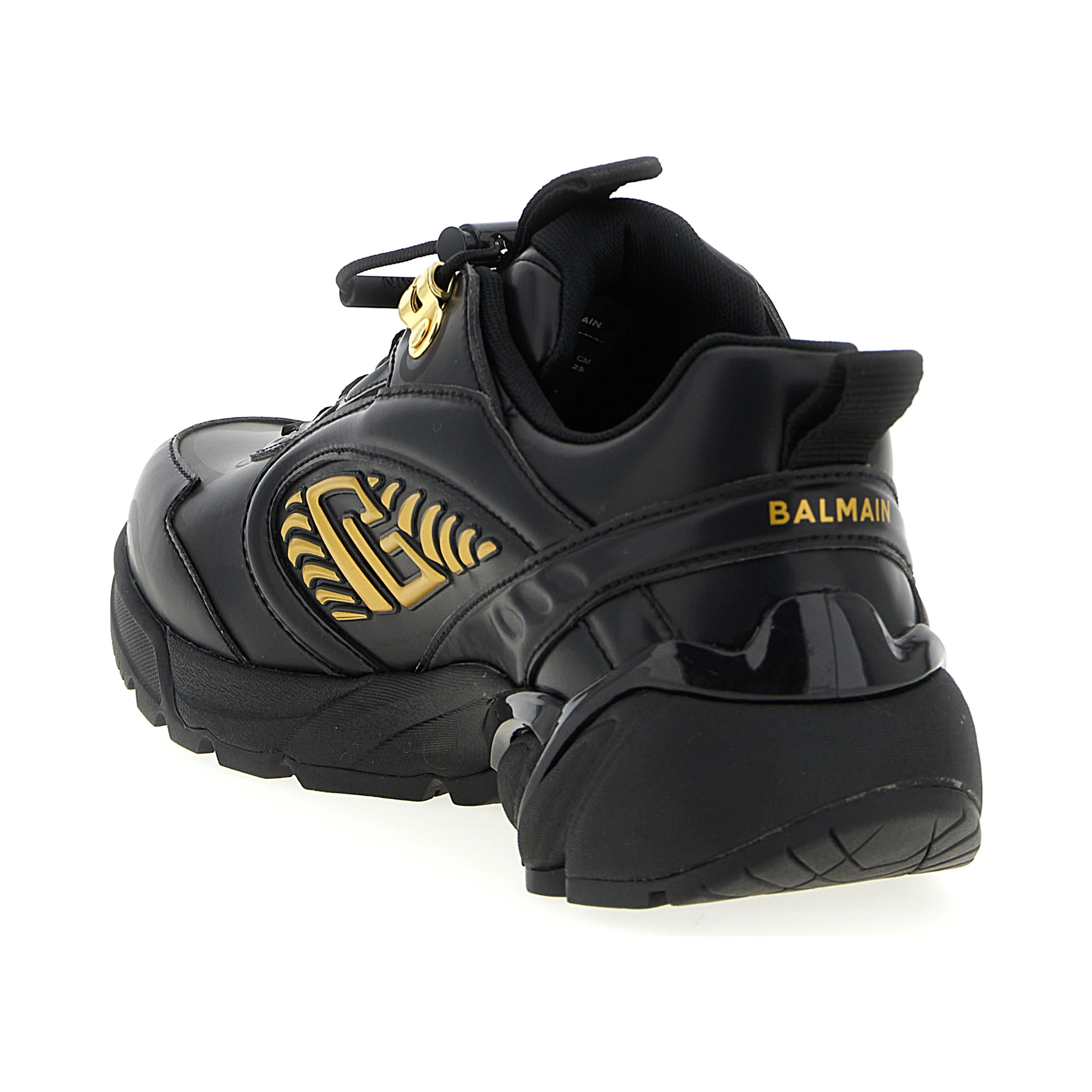 Black Nylon Athletic Sneakers