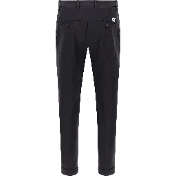 Blue Cotton Chino Pants
