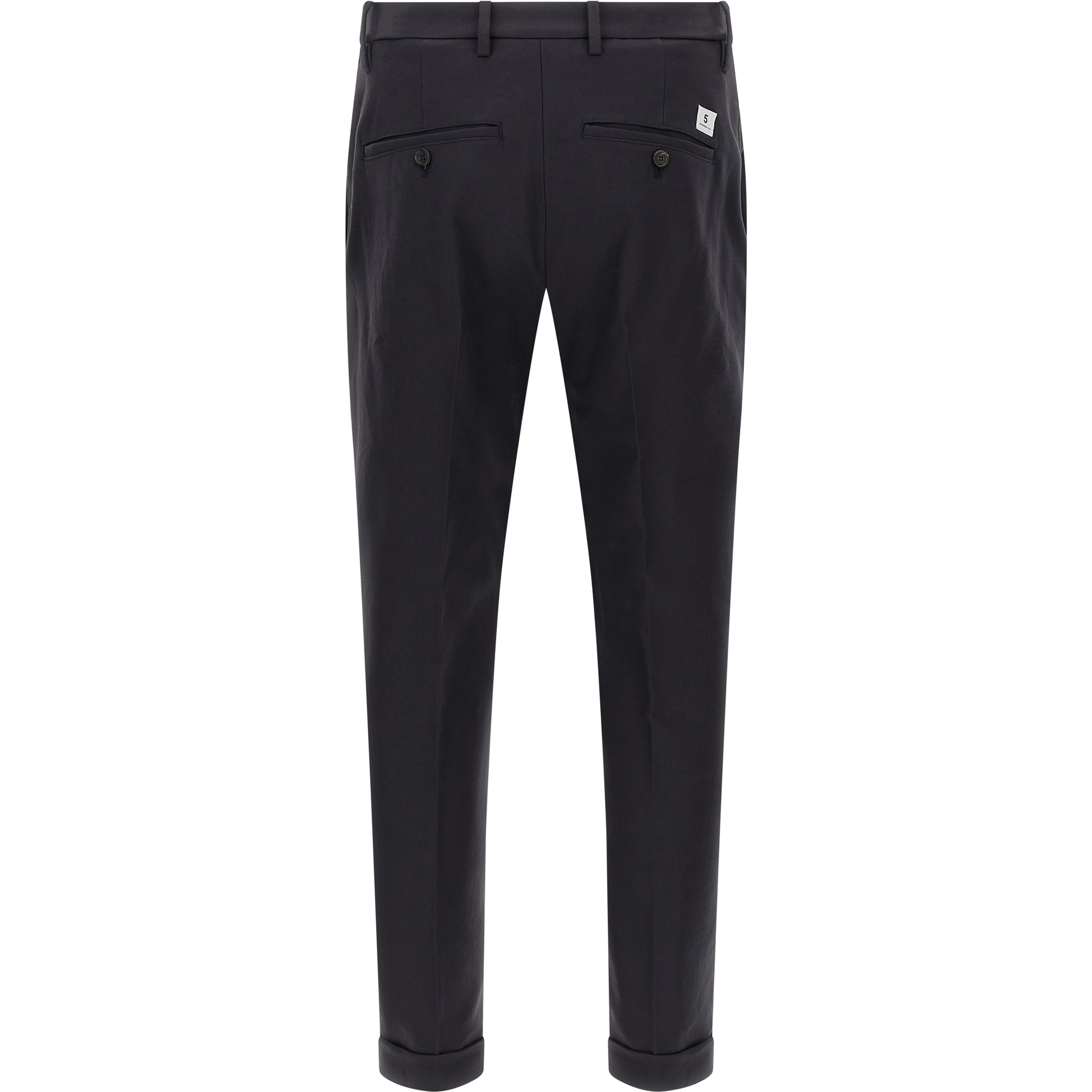 Blue Cotton Chino Pants