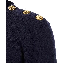Blue Cashmere Cardigan