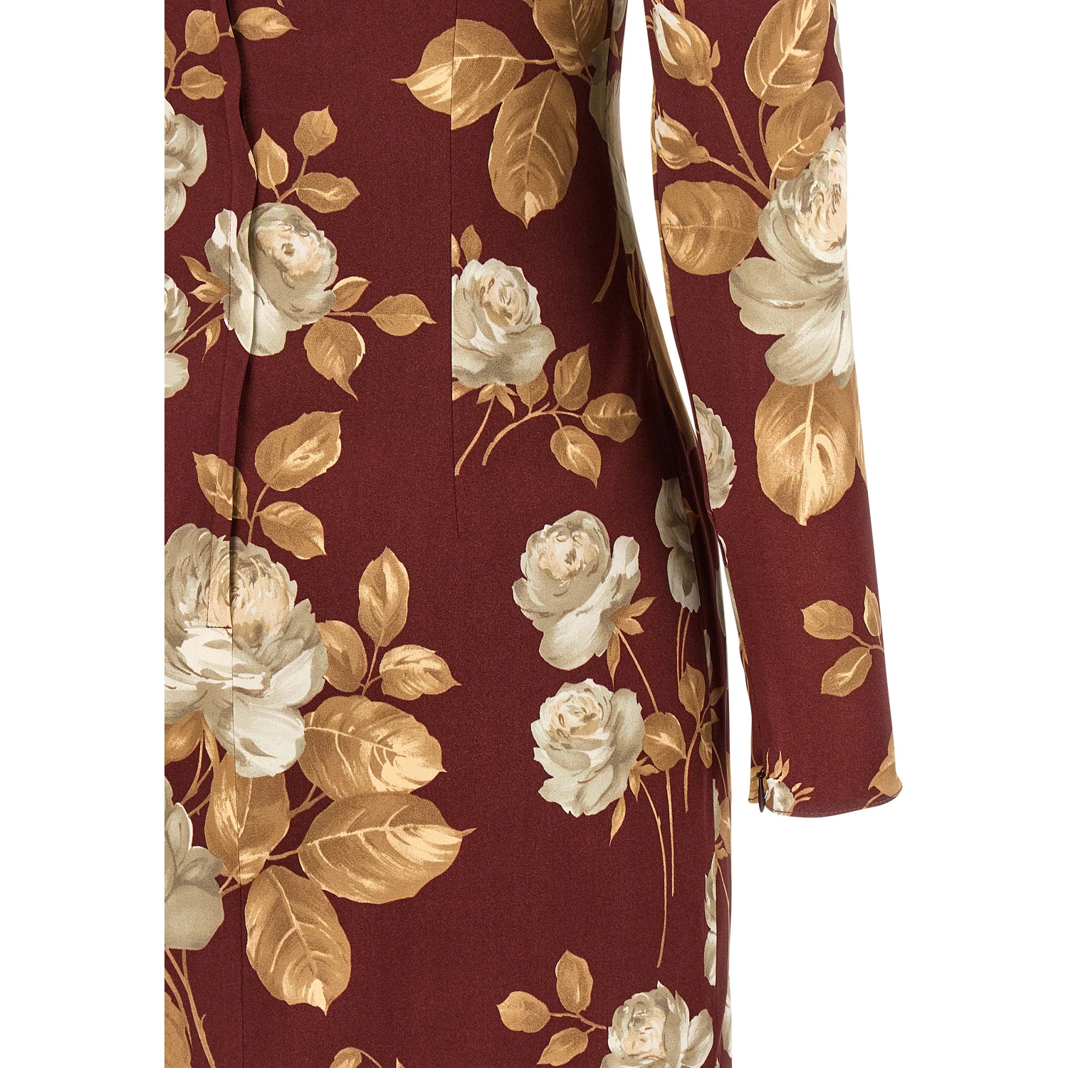 Multicolor Elastane Midi Dress