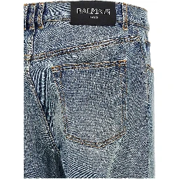 جينز قطني أزرق