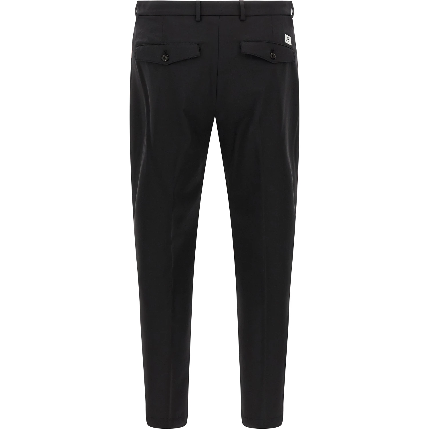 Black Virgin Wool Cropped Pants