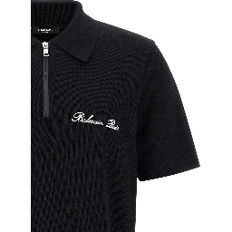 Bicolor Cotton Polo Shirt
