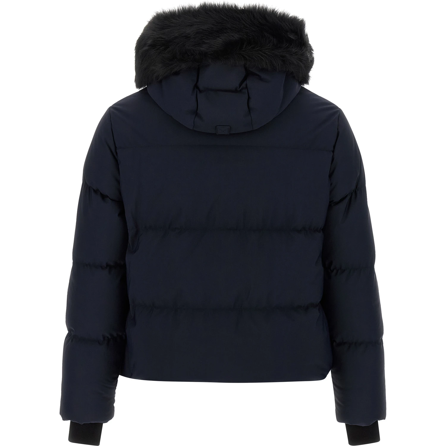 Blue Nylon Full-Length Jacket
