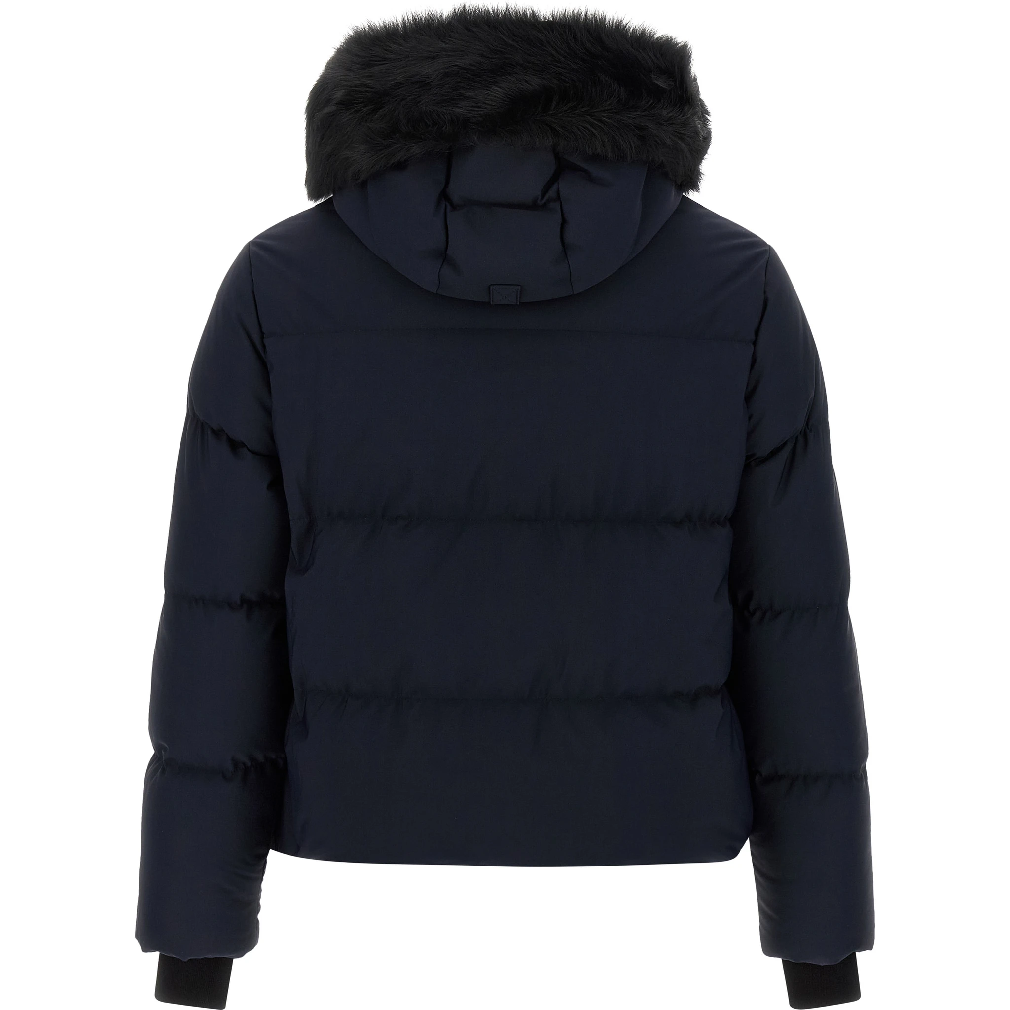 Blue Nylon Full-Length Jacket