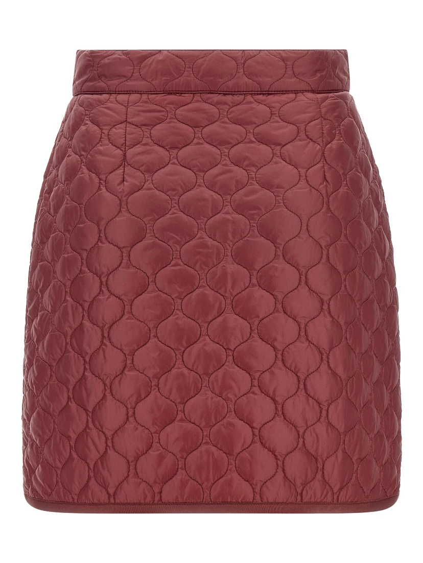 Bordeaux Polyamide Long Skirt