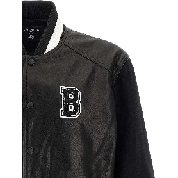 Bicolor Lamb Leather Leather Jacket