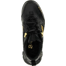 Black Nylon Athletic Sneakers