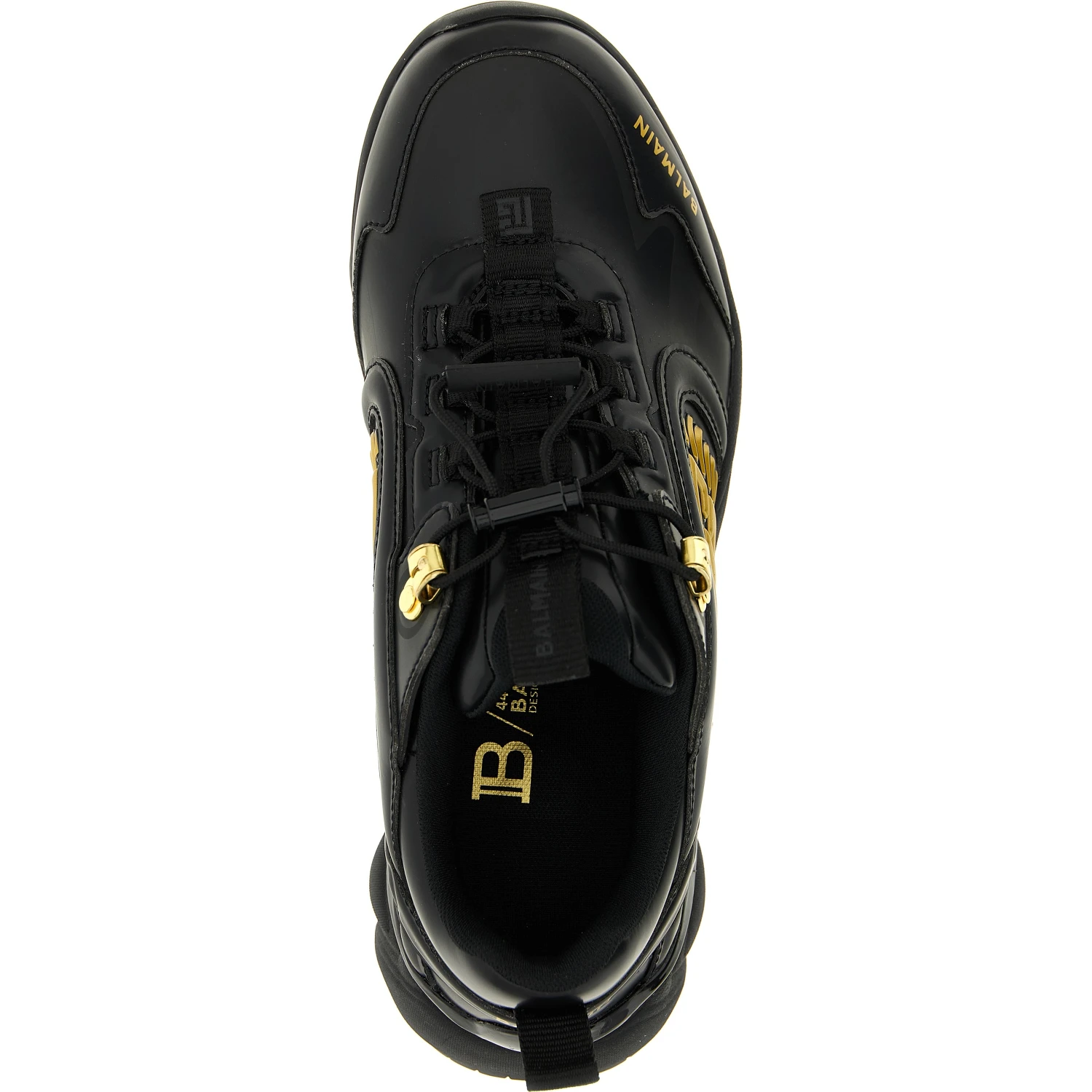 Black Nylon Athletic Sneakers