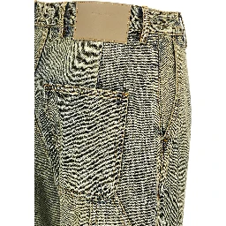 Bicolor Cotton Jeans Denim