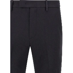 Blue Cotton Chino Pants