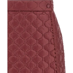 Bordeaux Polyamide Long Skirt