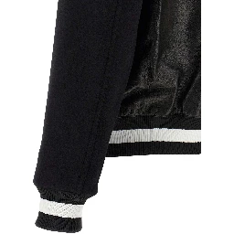 Bicolor Lamb Leather Leather Jacket