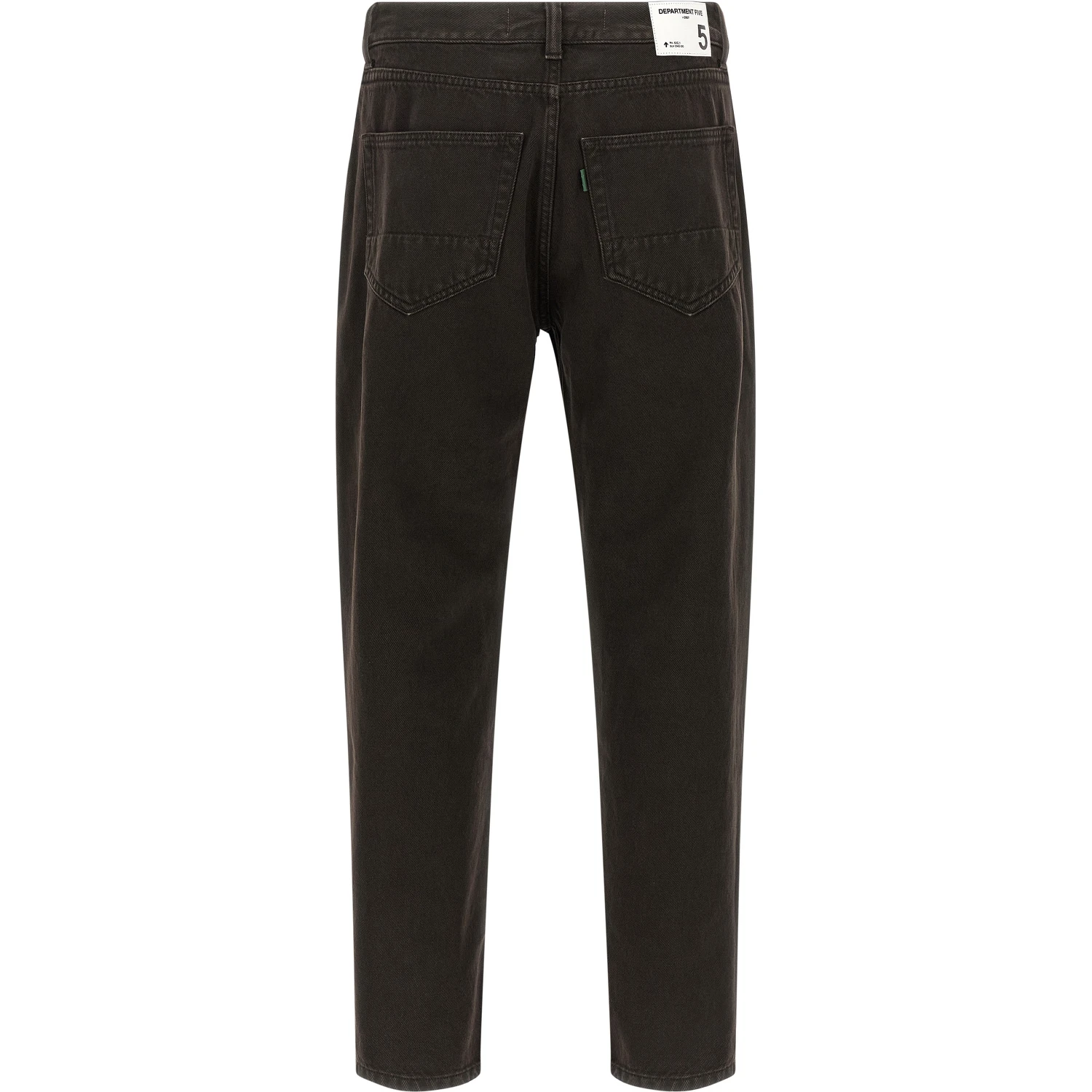 Black Cotton Tapered Jeans