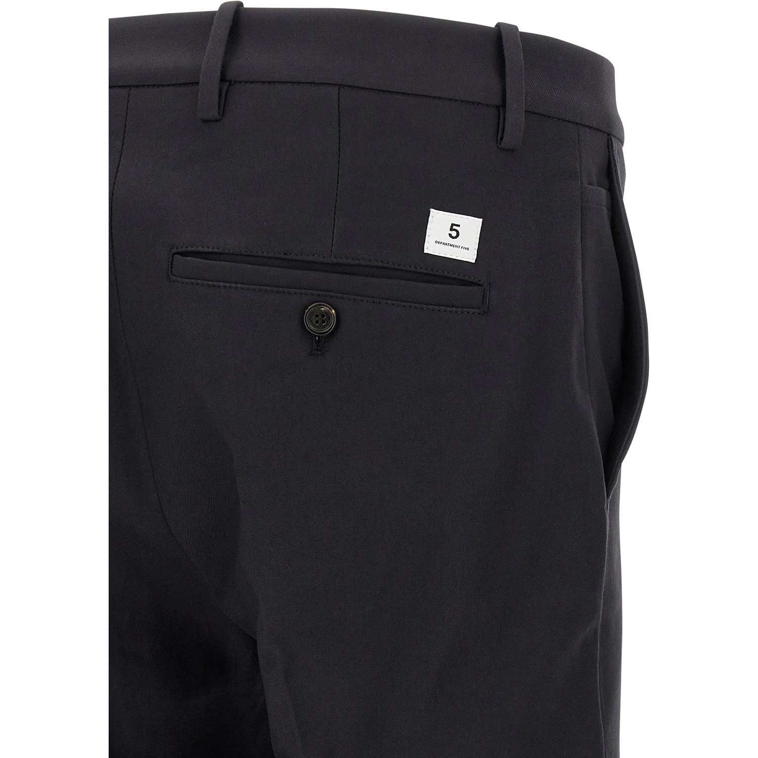 Blue Cotton Chino Pants