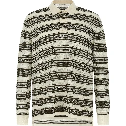 Multicolor Wool Polo Shirt