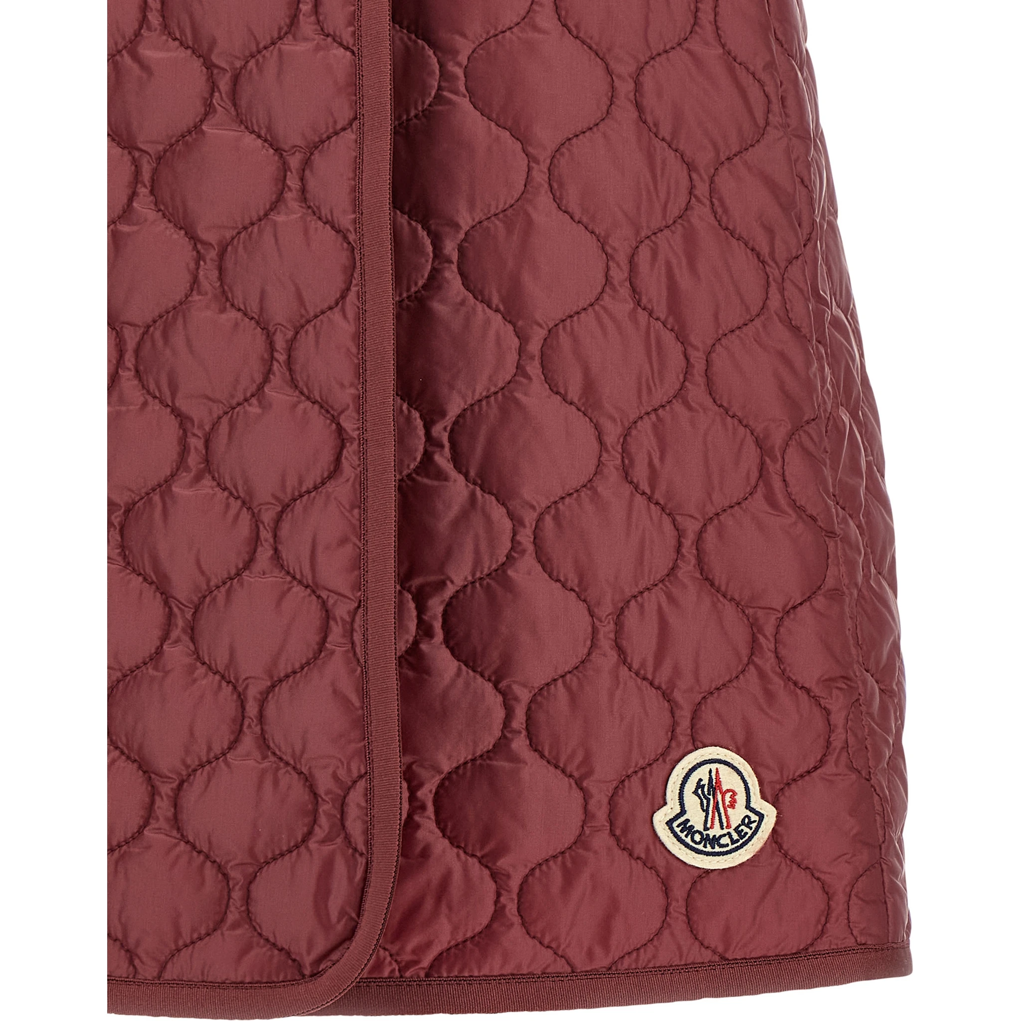 Bordeaux Polyamide Long Skirt