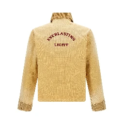 Beige Cotton Denim Jacket