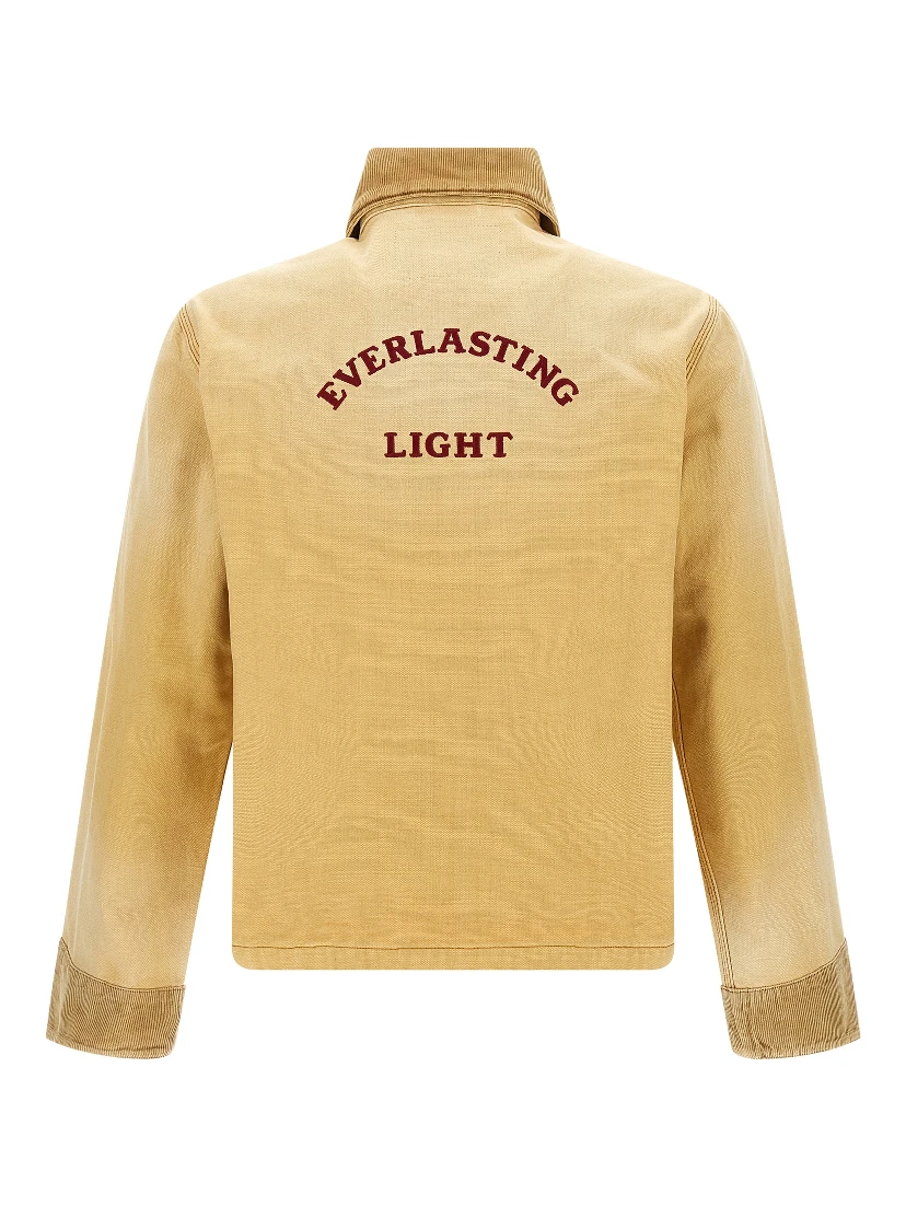 Beige Cotton Denim Jacket
