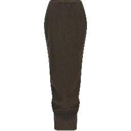 Gray Wool Mini Skirt