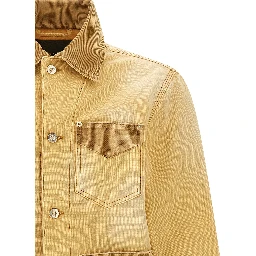 Beige Cotton Denim Jacket