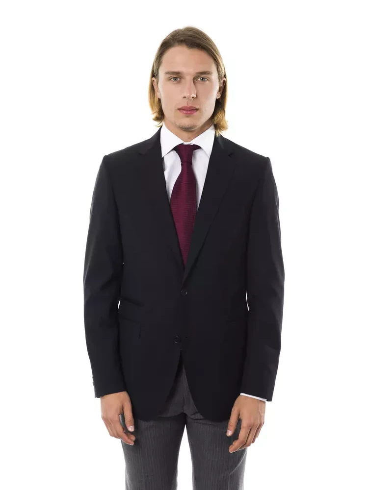 Black Wool Men's Blazer