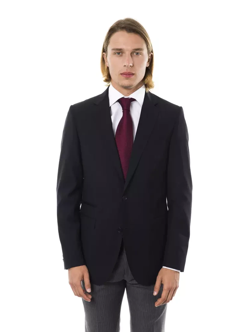 Black Wool Men's Blazer