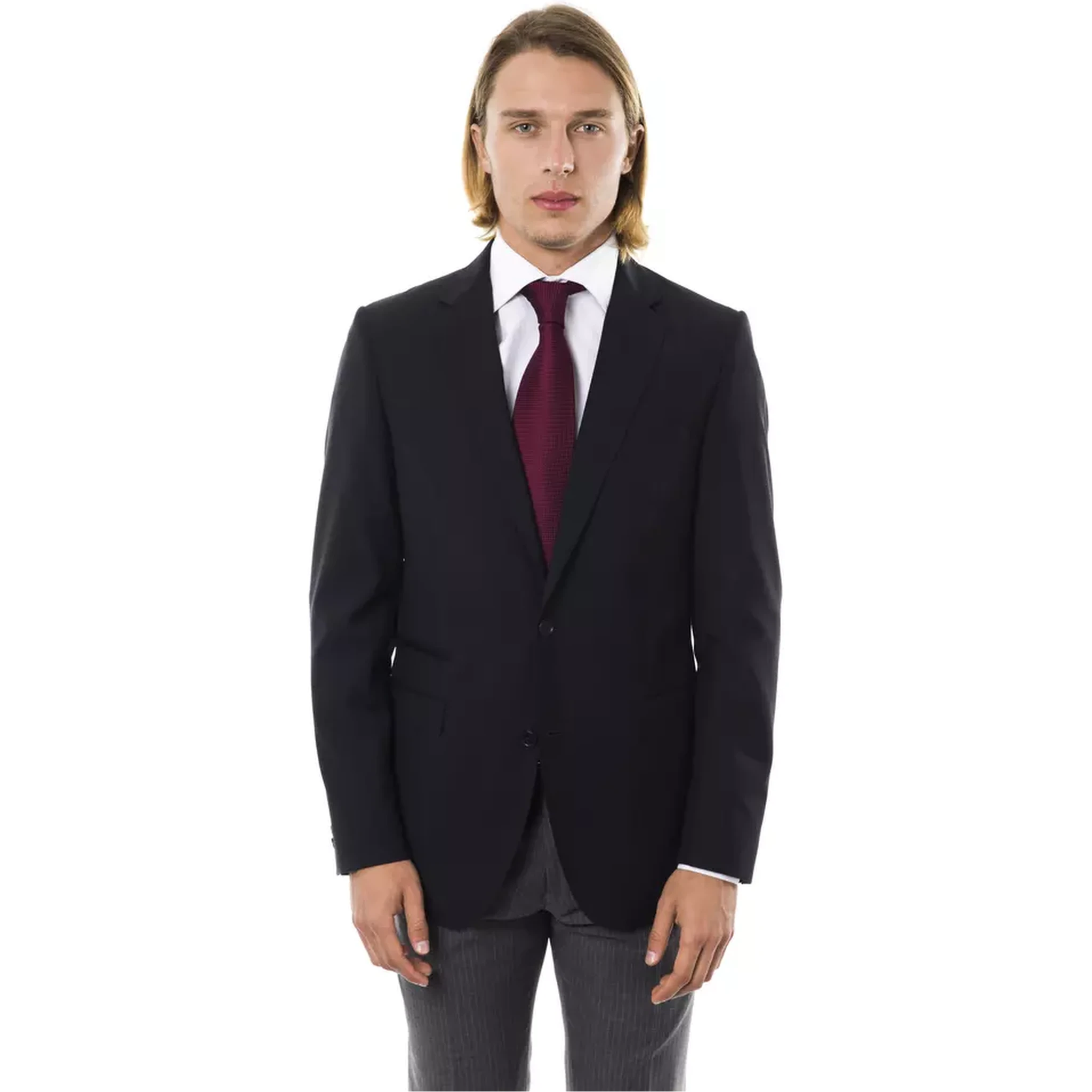 Black Wool Men's Blazer