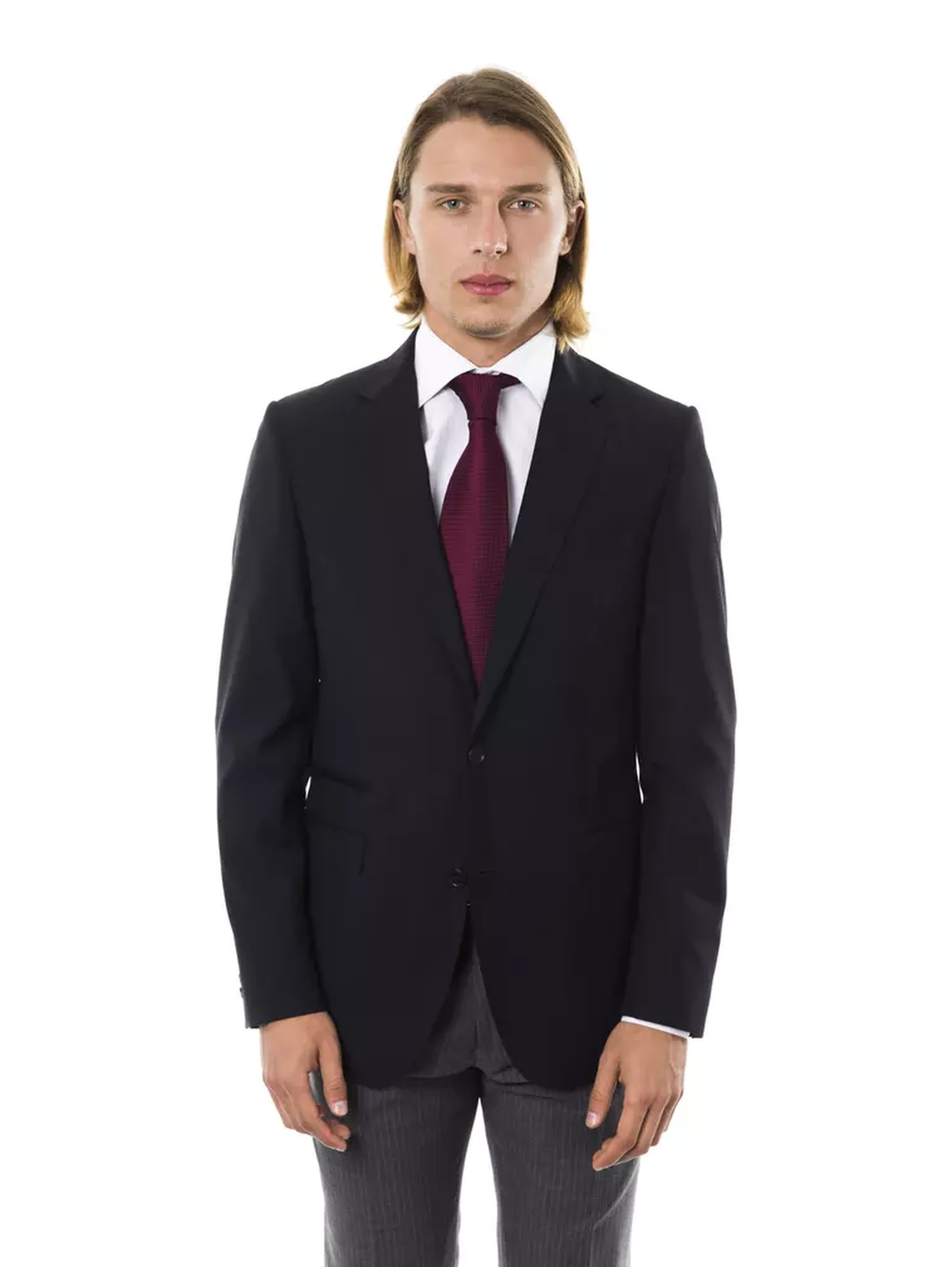 Black Wool Men's Blazer