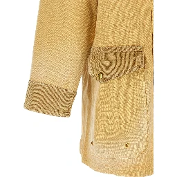 Beige Cotton Coat