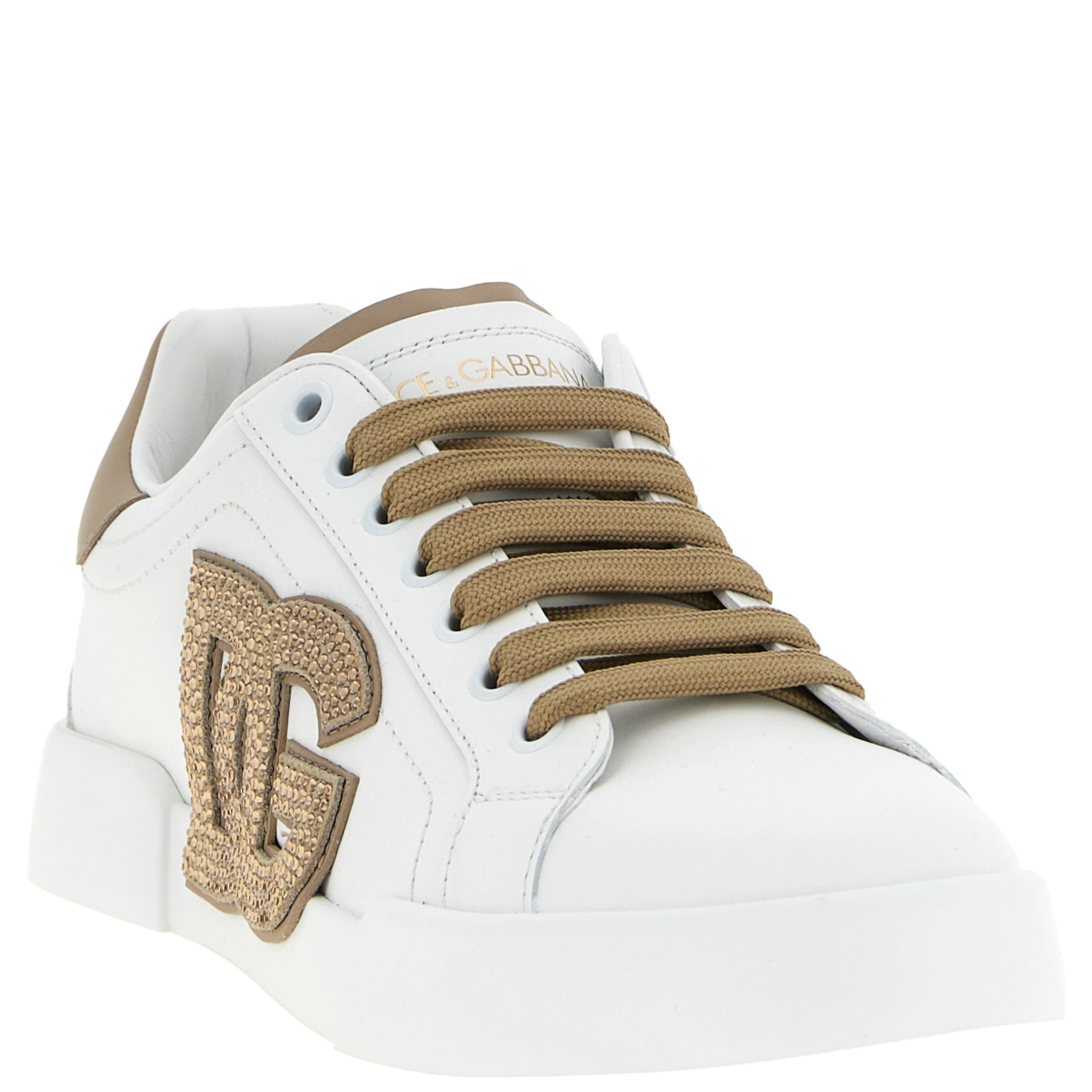Beige Calfskin Sneakers