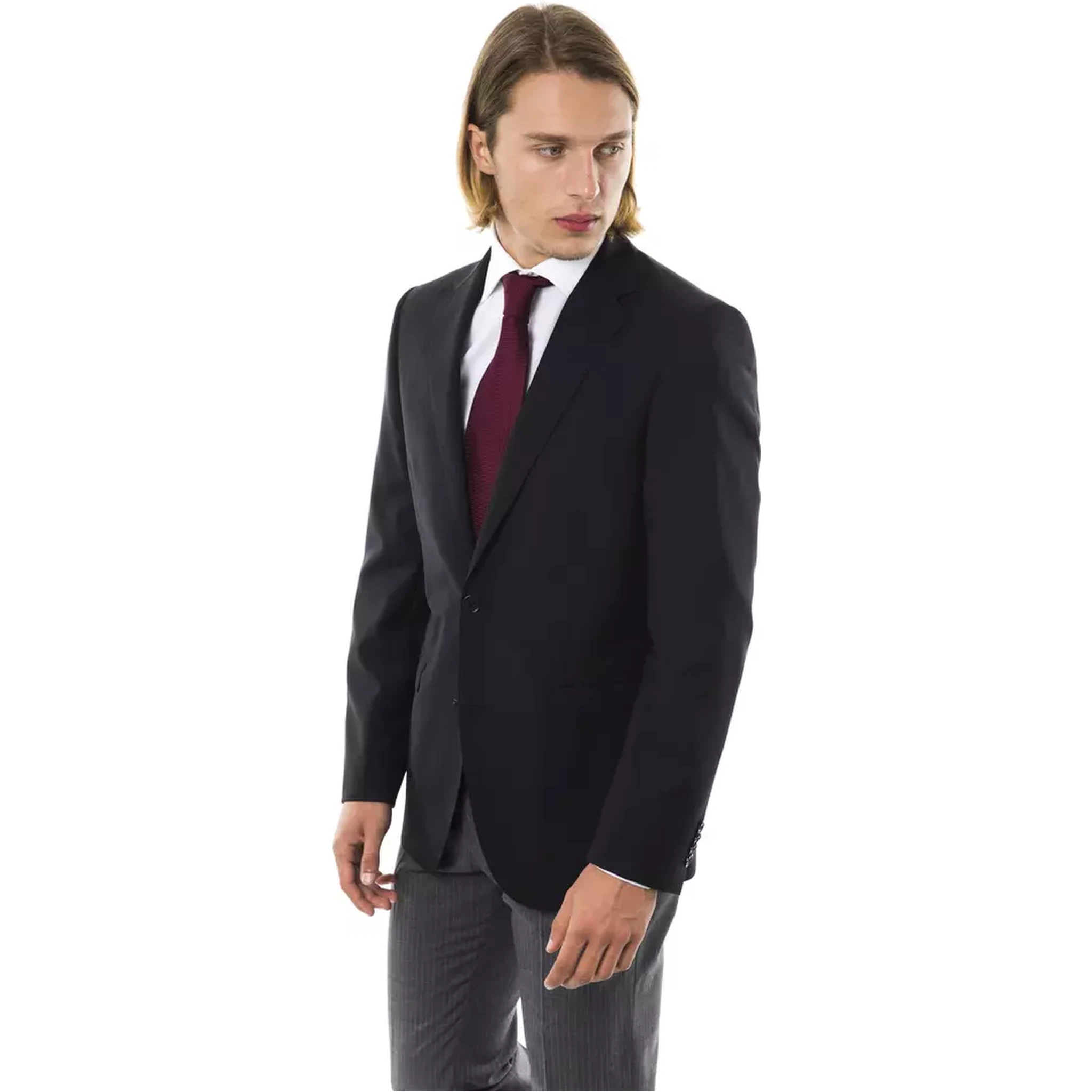 Black Wool Men's Blazer