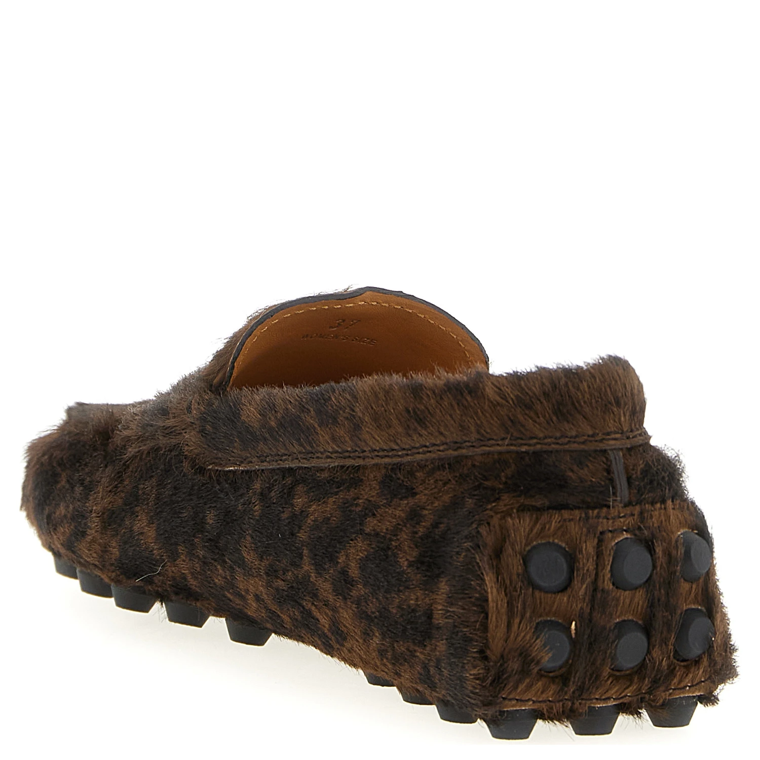 Brown Calfskin Slip-On Loafers