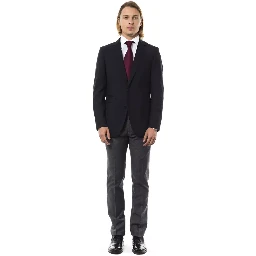Black Wool Men's Blazer