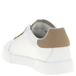 Beige Calfskin Sneakers