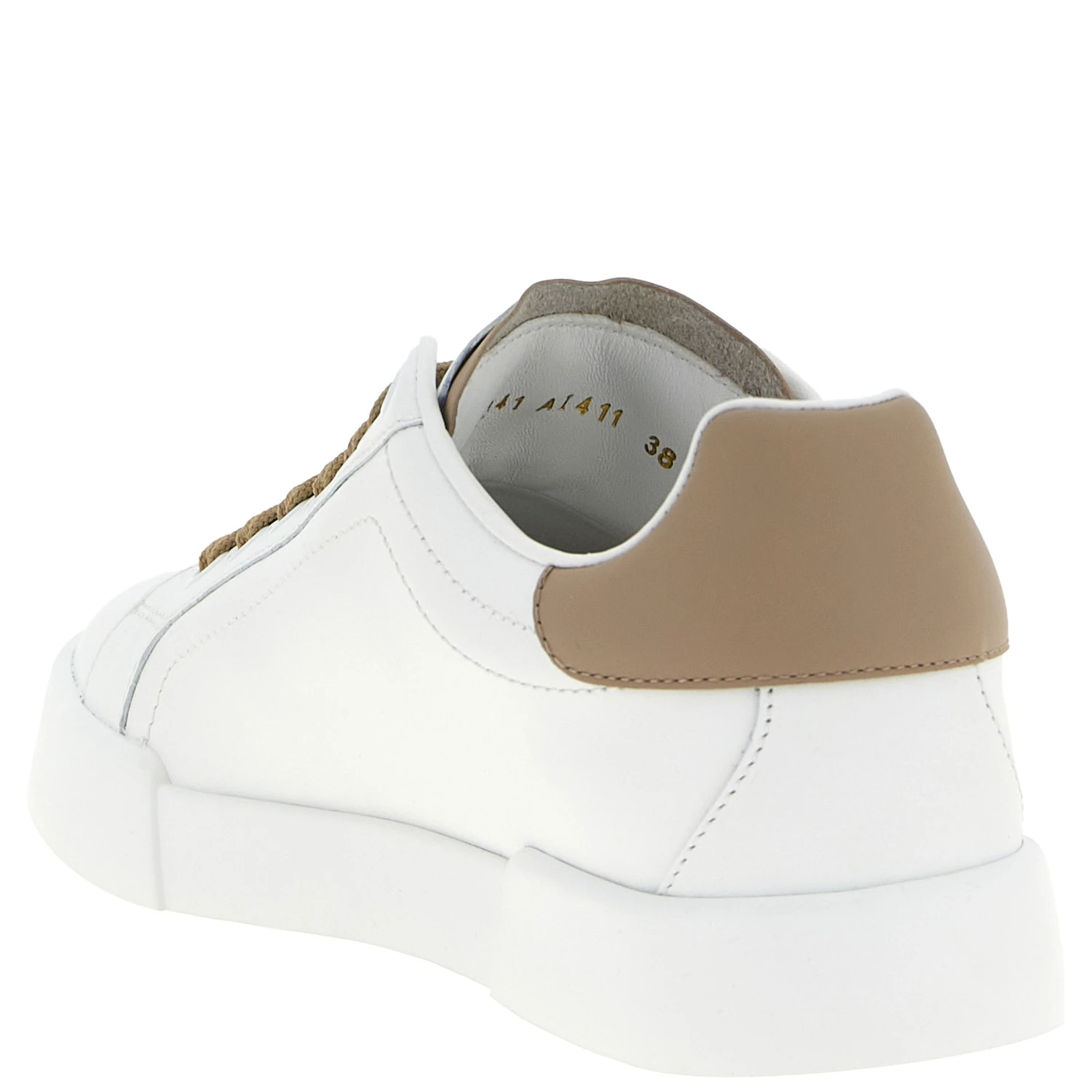 Beige Calfskin Sneakers