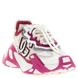 Fuchsia Viscose Athletic Sneakers