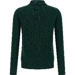Bicolor Virgin Wool Polo Shirt