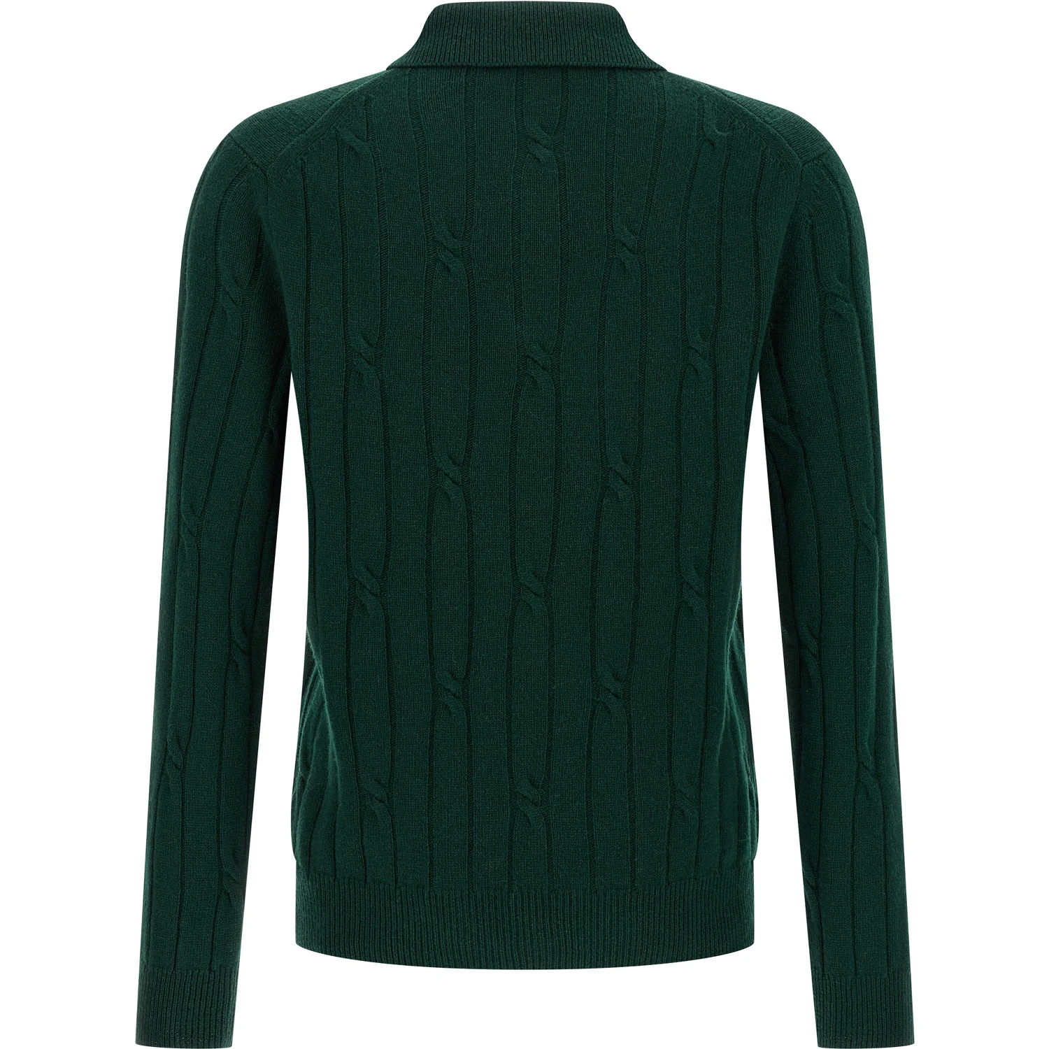 Bicolor Virgin Wool Polo Shirt