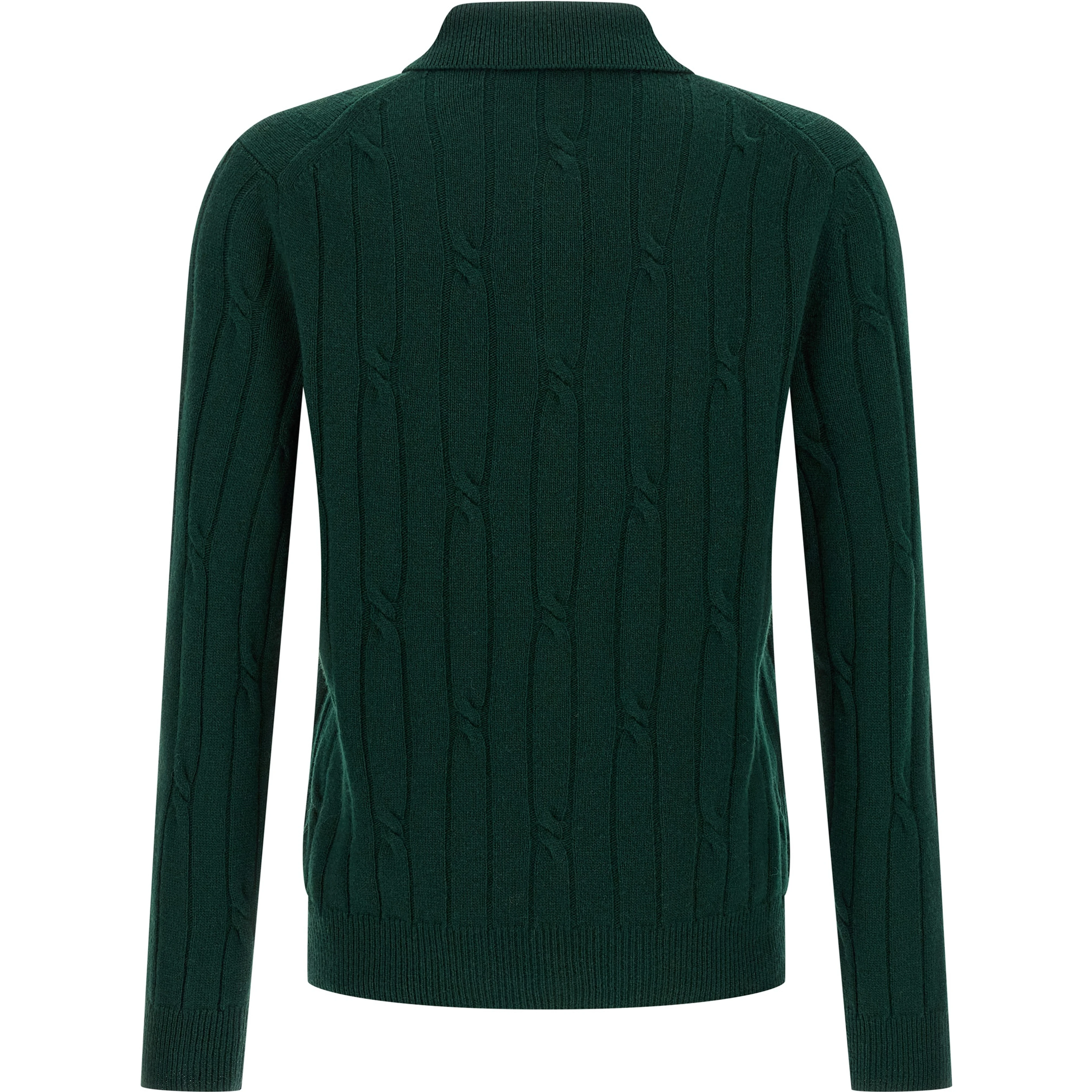 Bicolor Virgin Wool Polo Shirt