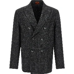 Gray Virgin Wool Blazer
