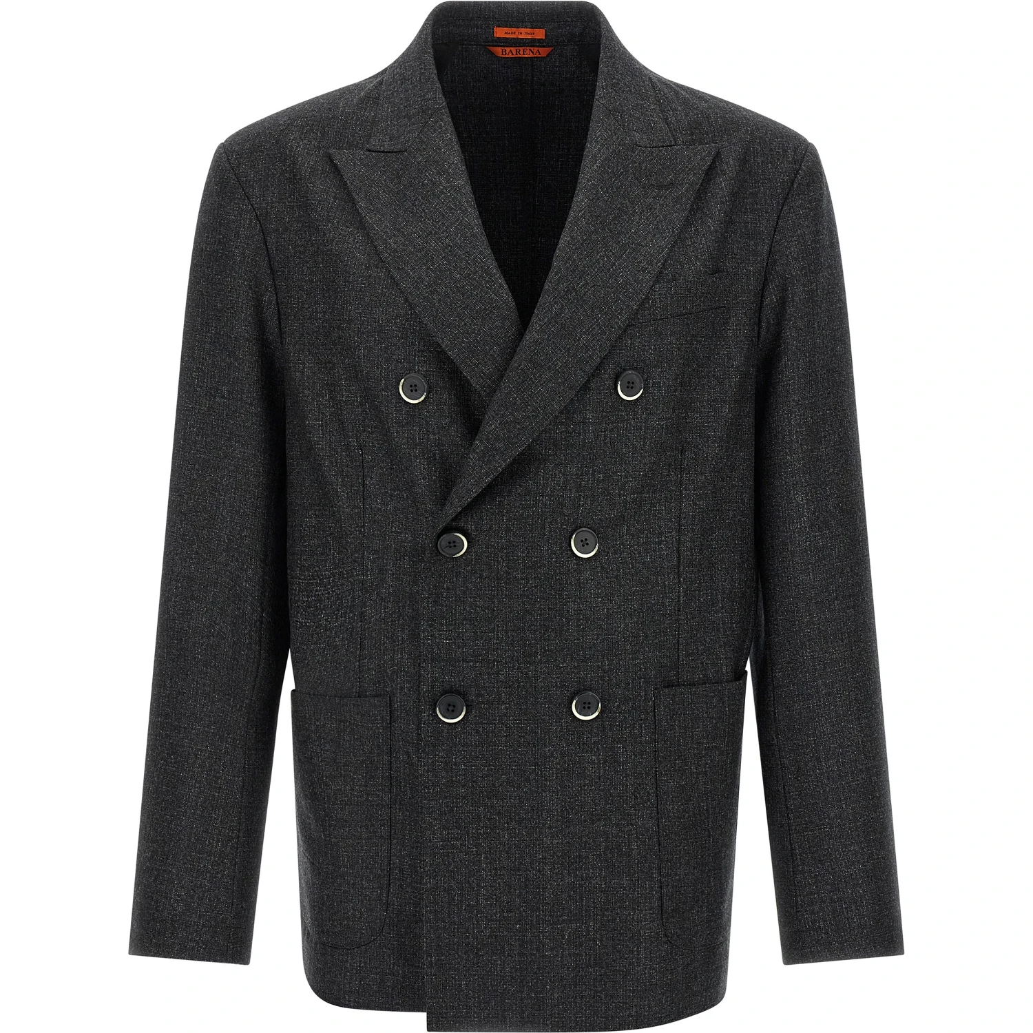 Gray Virgin Wool Blazer