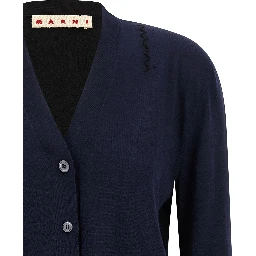Multicolor Virgin Wool Cardigan
