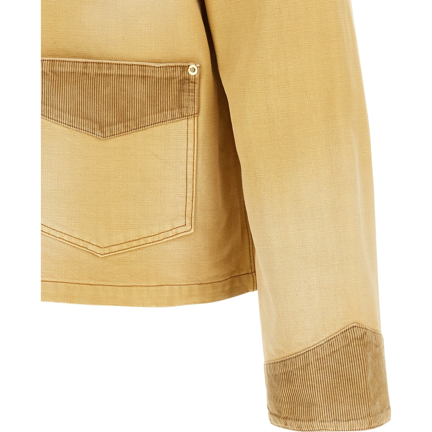 Beige Cotton Denim Jacket