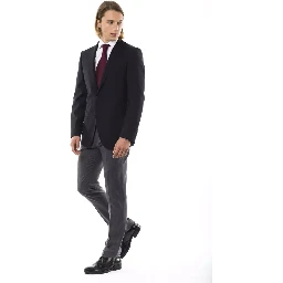 Black Wool Men's Blazer