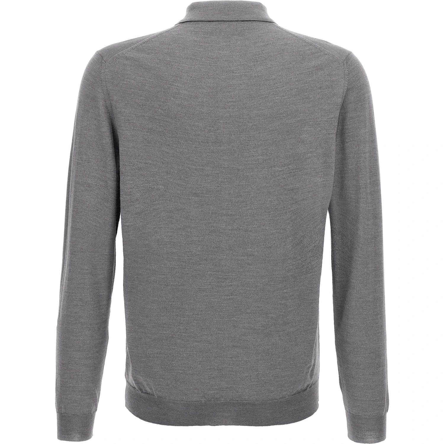 Gray Cashmere Polo Shirt