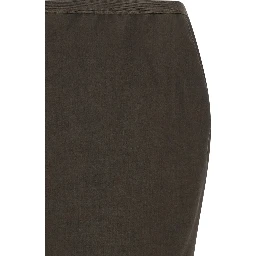 Gray Wool Mini Skirt