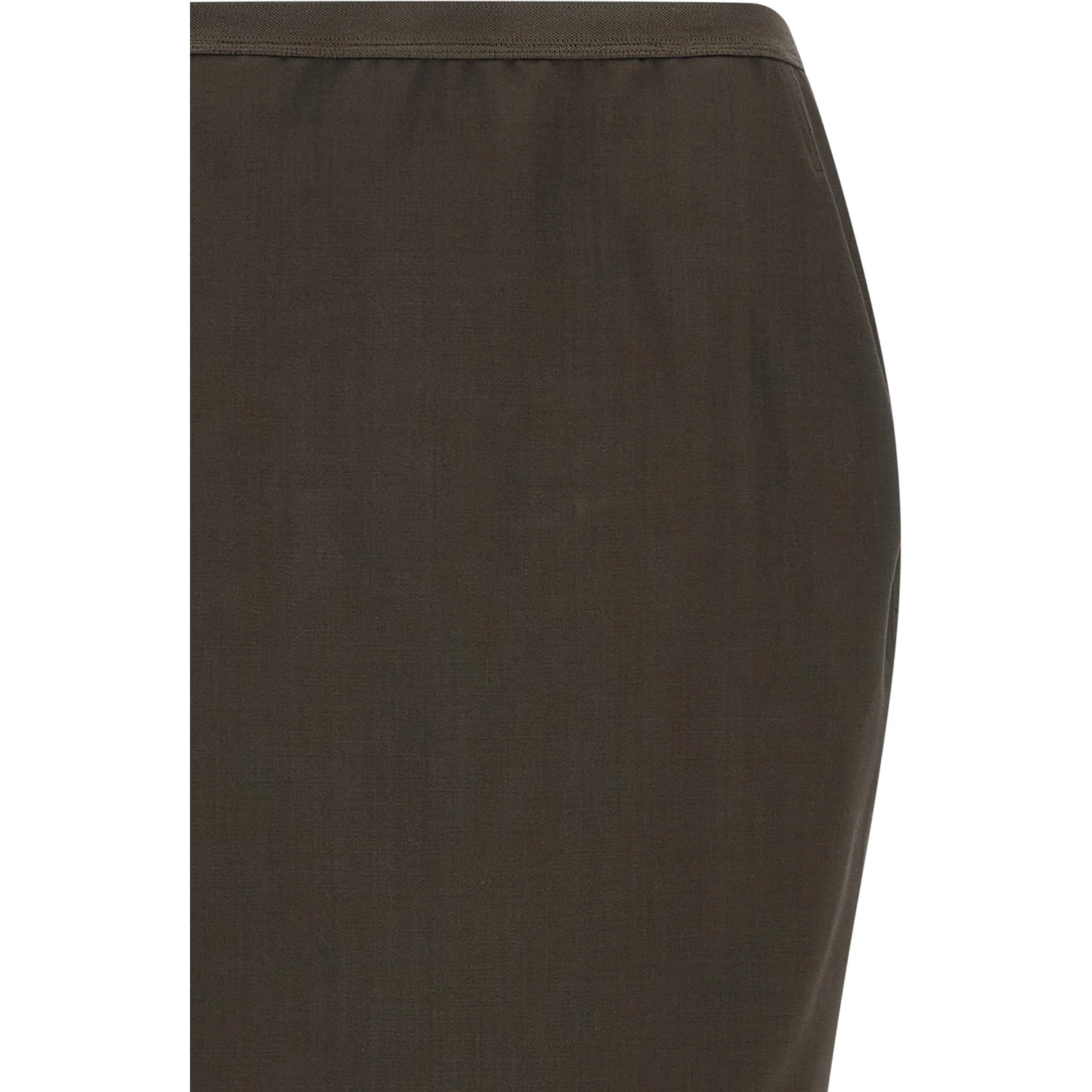 Gray Wool Mini Skirt