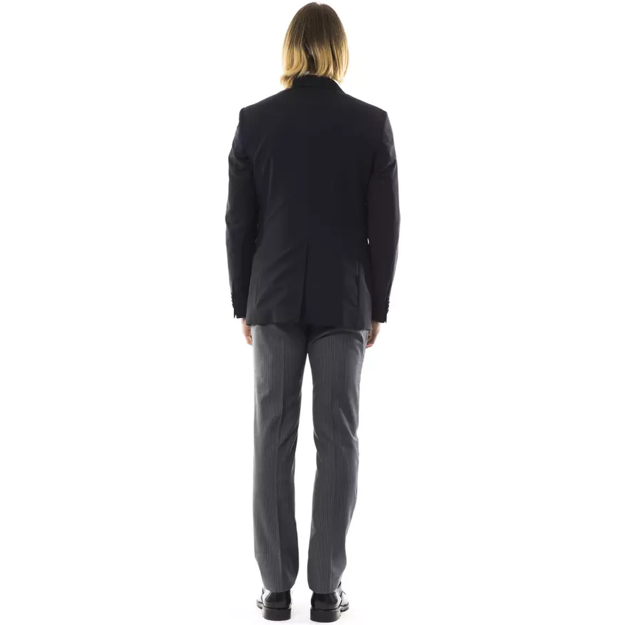 Black Wool Men's Blazer